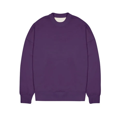 Men's Basic Crew Neck Sweatshirt Pullover For Men Solid Color