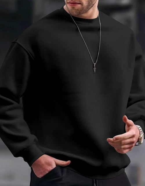 Load image into Gallery viewer, Men&#39;s Basic Crew Neck Sweatshirt Pullover For Men Solid Color
