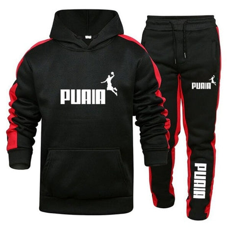 Load image into Gallery viewer, Mens Tracksuit Hooded Sweatshirts and Jogger Pants High Quality Gym
