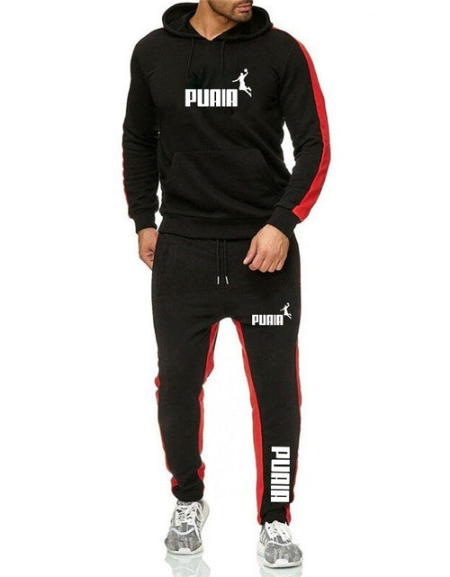 Load image into Gallery viewer, Mens Tracksuit Hooded Sweatshirts and Jogger Pants High Quality Gym
