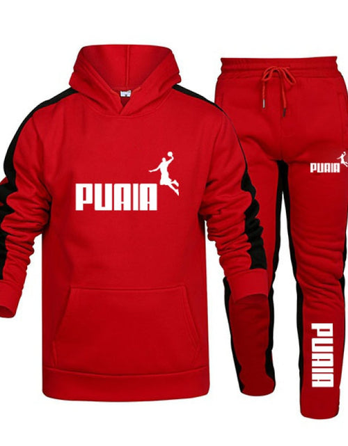 Load image into Gallery viewer, Mens Tracksuit Hooded Sweatshirts and Jogger Pants High Quality Gym
