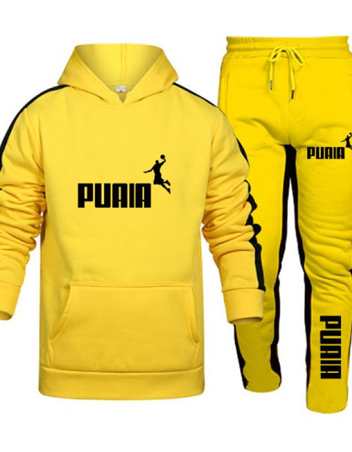 Load image into Gallery viewer, Mens Tracksuit Hooded Sweatshirts and Jogger Pants High Quality Gym
