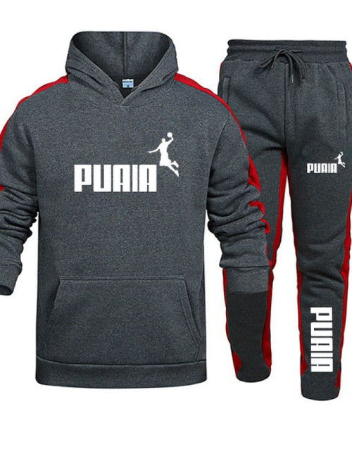 Load image into Gallery viewer, Mens Tracksuit Hooded Sweatshirts and Jogger Pants High Quality Gym
