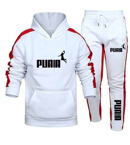 Mens Tracksuit Hooded Sweatshirts and Jogger Pants High Quality Gym