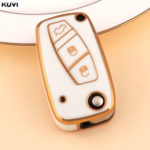 NEW TPU Car Remote Key Case Cover For Fiat Panda Stilo Punto Doblo