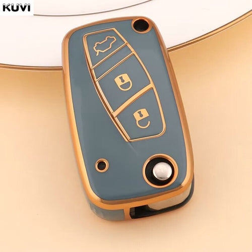 Load image into Gallery viewer, NEW TPU Car Remote Key Case Cover For Fiat Panda Stilo Punto Doblo
