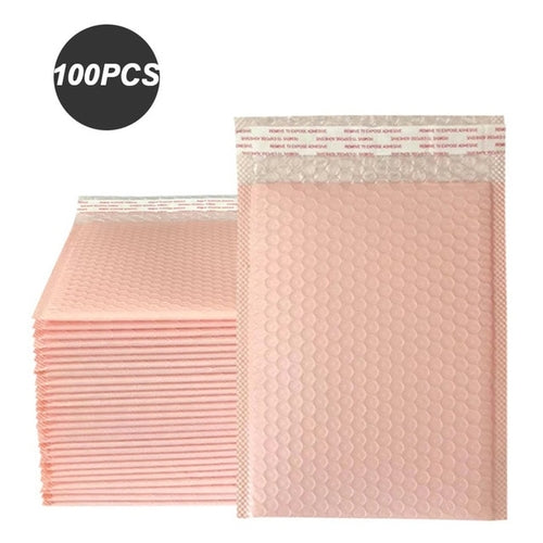 New 100pcs Pink Bubble Mailer Bubble Padded Mailing Envelopes Mailer