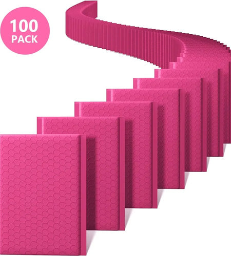New 100pcs Pink Bubble Mailer Bubble Padded Mailing Envelopes Mailer