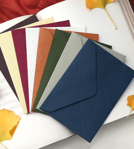 New 20pcs/pack C6 Retro Hemp Texture Western Envelopes For Wedding