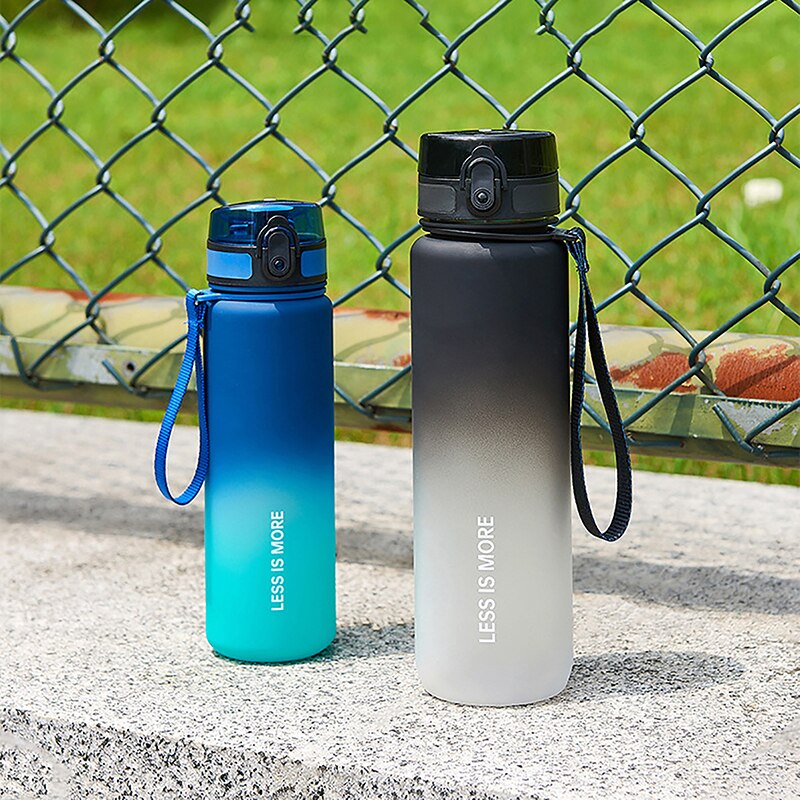 New 500/600/1000ml Sports Water Portable Leak proof Shaker bottle