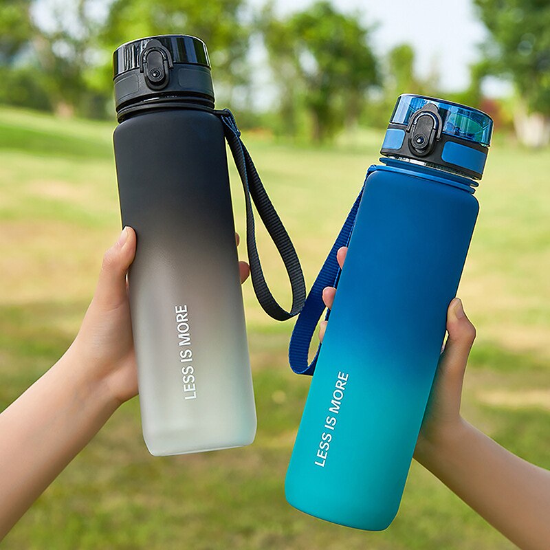 New 500/600/1000ml Sports Water Portable Leak proof Shaker bottle