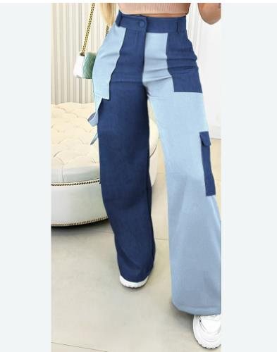 Load image into Gallery viewer, New Cargo Pants Female High Waist Wide Leg Pants Trousers Women
