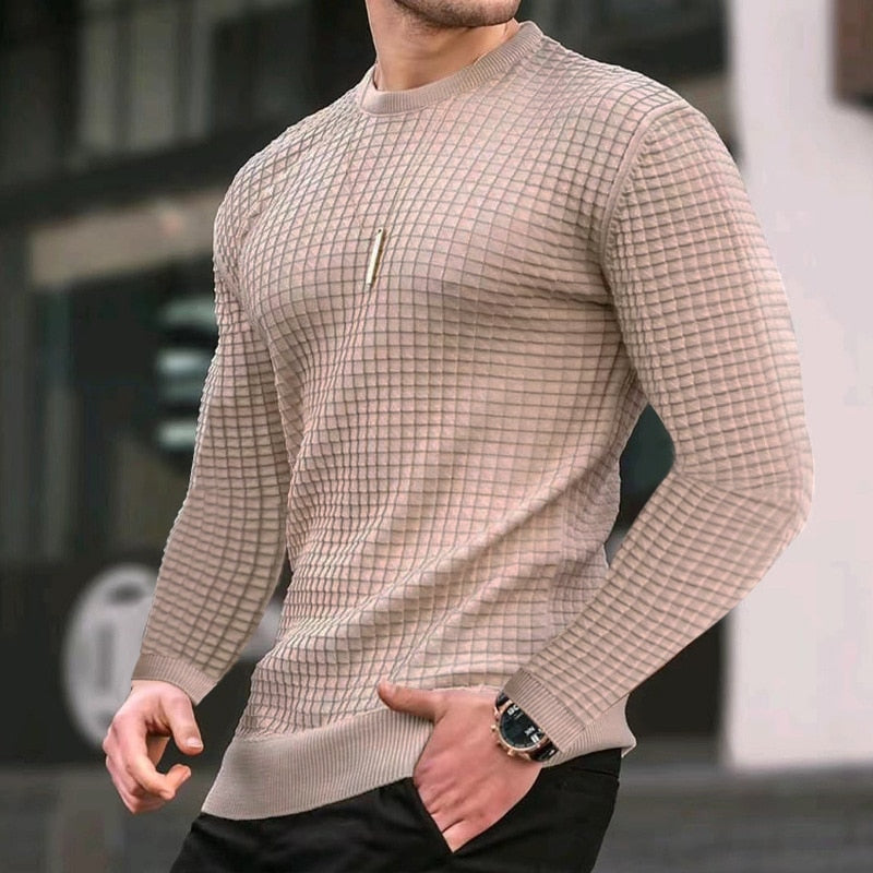 Cotton Long Sleeve Men's T-shirts | Men's T-shirt Long Sleeve Winter -