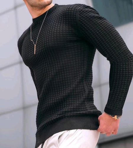 Cotton Long Sleeve Men's T-shirts | Men's T-shirt Long Sleeve Winter -