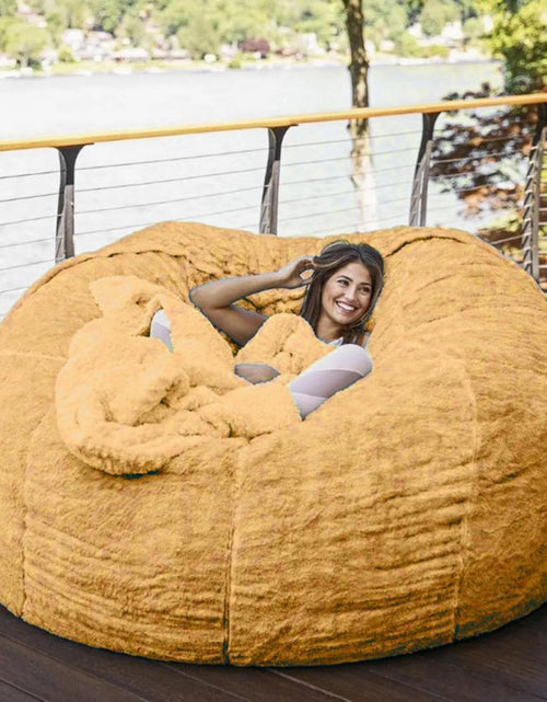 Load image into Gallery viewer, New Giant Sofa Cover No Filler Soft Washable Fabric Fluffy Fur Bean
