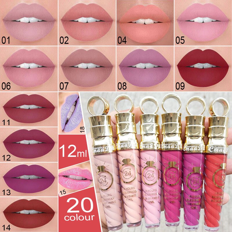 New!!make Up Lips Matte Liquid Lipstick Waterproof Long Lasting Sexy