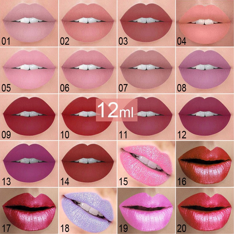 New!!make Up Lips Matte Liquid Lipstick Waterproof Long Lasting Sexy