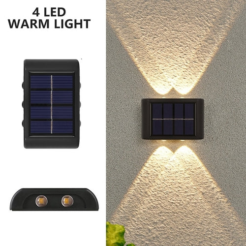 Load image into Gallery viewer, New Solar Wall Lights Outdoor Waterproof Led Solar Lamp Up And Down
