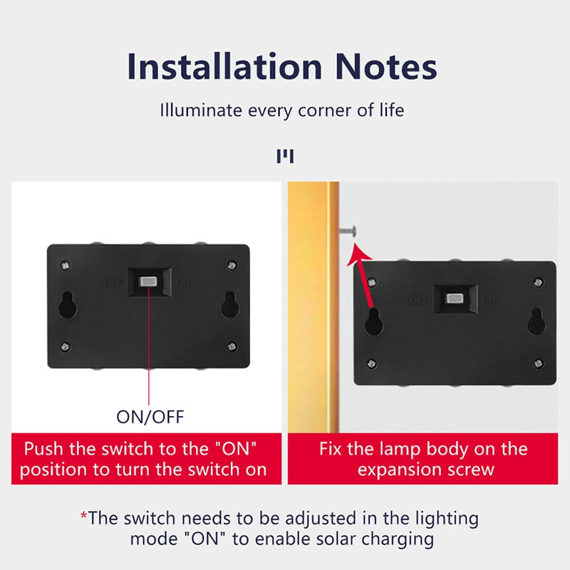 New Solar Wall Lights Outdoor Waterproof Led Solar Lamp Up And Down