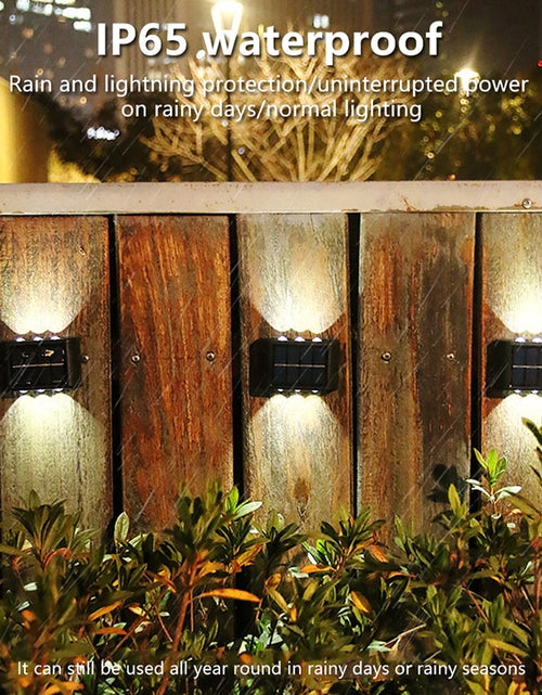 Load image into Gallery viewer, New Solar Wall Lights Outdoor Waterproof Led Solar Lamp Up And Down
