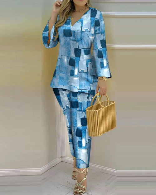 Load image into Gallery viewer, Printed Fashion 2-piece Suit
