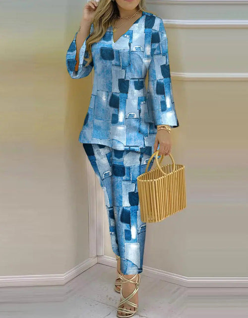 Load image into Gallery viewer, Printed Fashion 2-piece Suit
