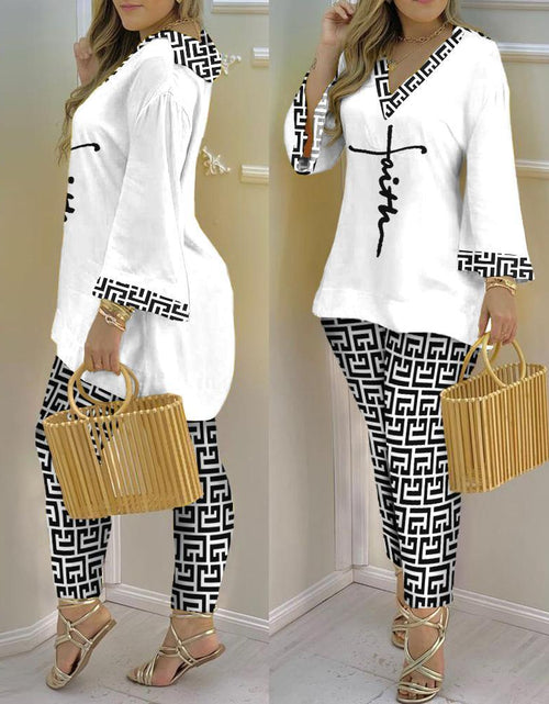 Load image into Gallery viewer, Printed Fashion 2-piece Suit
