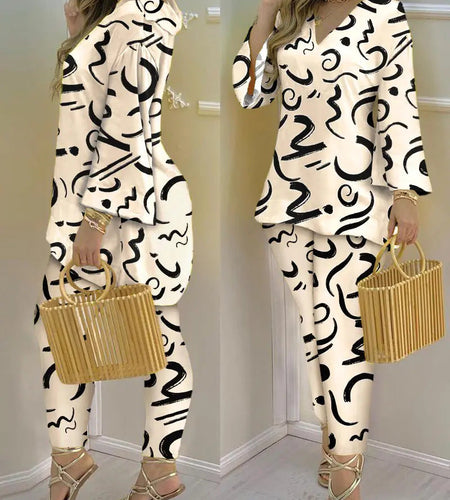 Printed Fashion 2-piece Suit