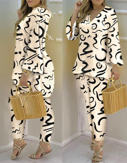 Load image into Gallery viewer, Printed Fashion 2-piece Suit
