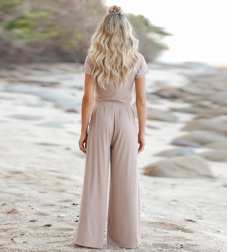 Short Sleeve T-Shirt and Long Pants Two-Piece Set