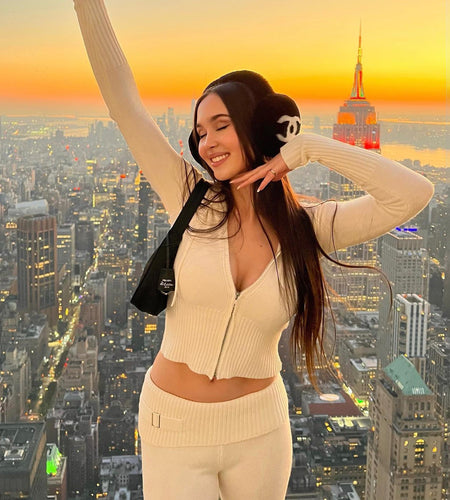 Sexy High-Waisted Long Sleeve Tops Pants Set