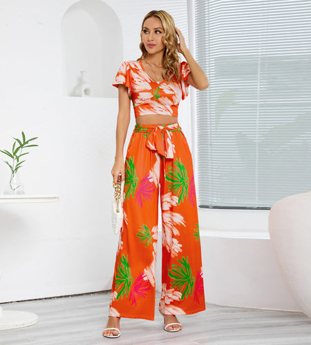 Wide Leg Trousers Suit