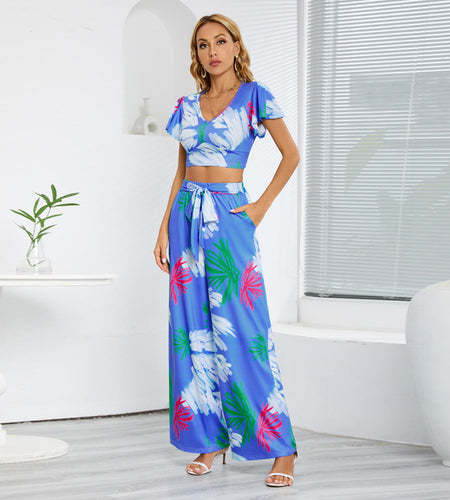 Wide Leg Trousers Suit