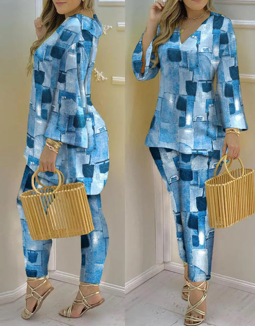 Load image into Gallery viewer, Printed Fashion 2-piece Suit
