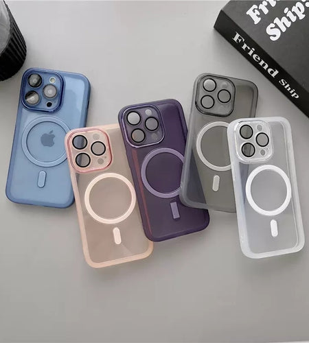 Original Transparent For Magsafe Lens Protective Case For Iphone 14