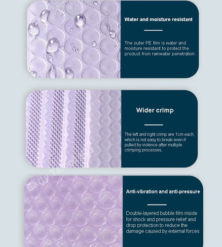 Pack 50 Bubble Envelopes Purple/colourful Packing Bags Self-sealing