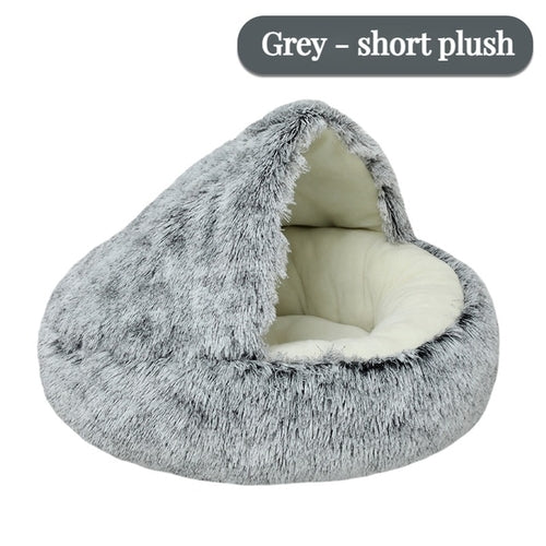 Load image into Gallery viewer, Pet Cat Sleep Enclosed Cave Kitten Winter Warm Cushion Puppy Soft Nest
