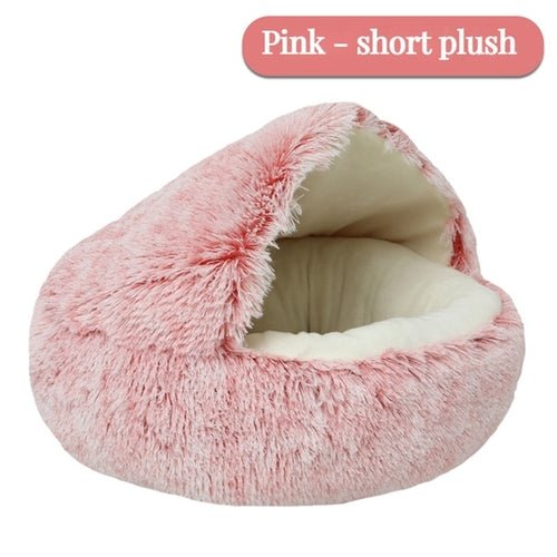 Pet Cat Sleep Enclosed Cave Kitten Winter Warm Cushion Puppy Soft Nest