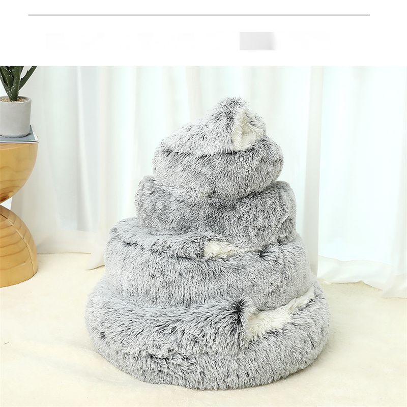 Pet Cat Sleep Enclosed Cave Kitten Winter Warm Cushion Puppy Soft Nest