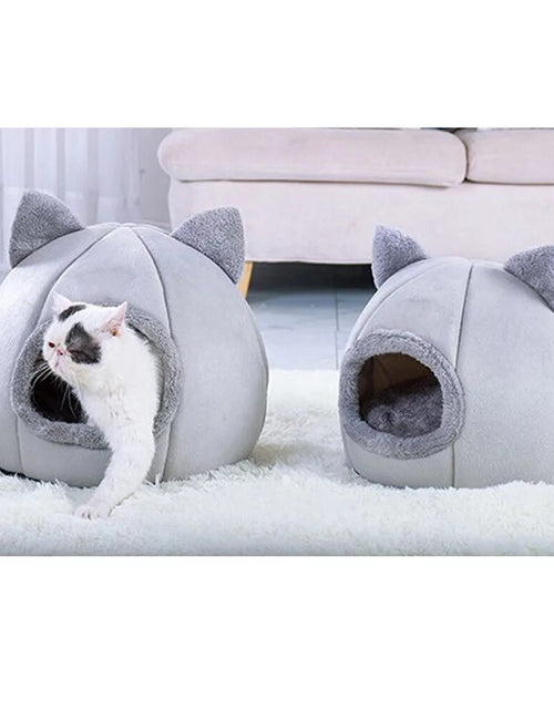 Load image into Gallery viewer, Pet Tent Cave Bed for Cats Small Dogs Self Warming Cat Tent Bed Cat
