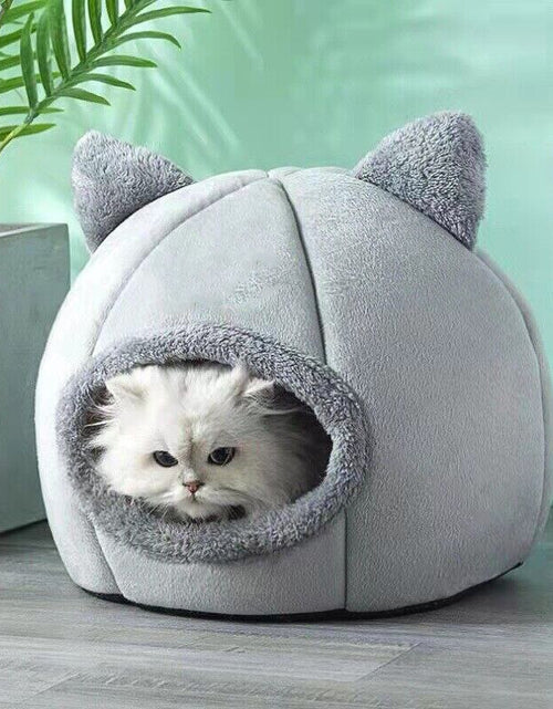 Load image into Gallery viewer, Pet Tent Cave Bed for Cats Small Dogs Self Warming Cat Tent Bed Cat
