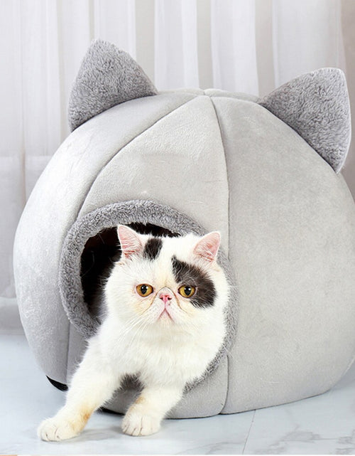 Load image into Gallery viewer, Pet Tent Cave Bed for Cats Small Dogs Self Warming Cat Tent Bed Cat
