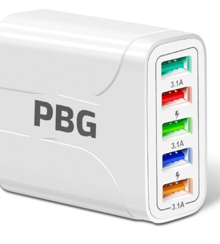 2 Pack of 5 Port Wall Charger Charge 5 Devices at Once!