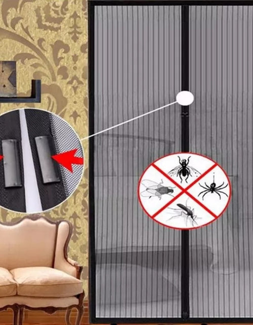 Load image into Gallery viewer, Punch free Magnetic Mosquito Net Anti Bug Insect Fly Mesh Door
