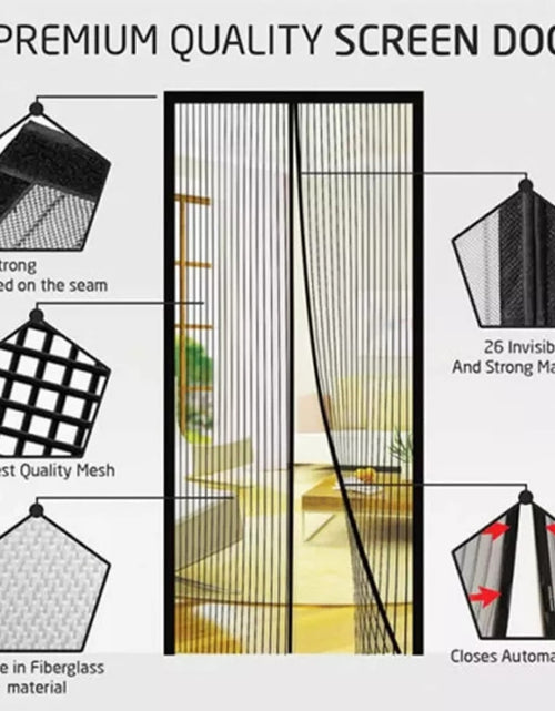 Load image into Gallery viewer, Punch free Magnetic Mosquito Net Anti Bug Insect Fly Mesh Door
