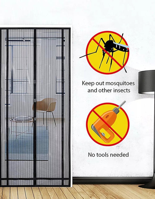 Load image into Gallery viewer, Punch free Magnetic Mosquito Net Anti Bug Insect Fly Mesh Door
