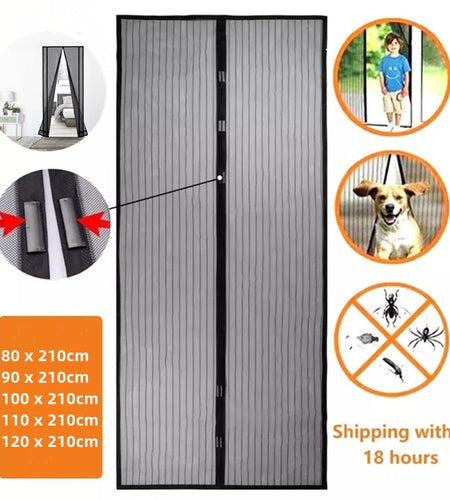 Punch free Magnetic Mosquito Net Anti Bug Insect Fly Mesh Door