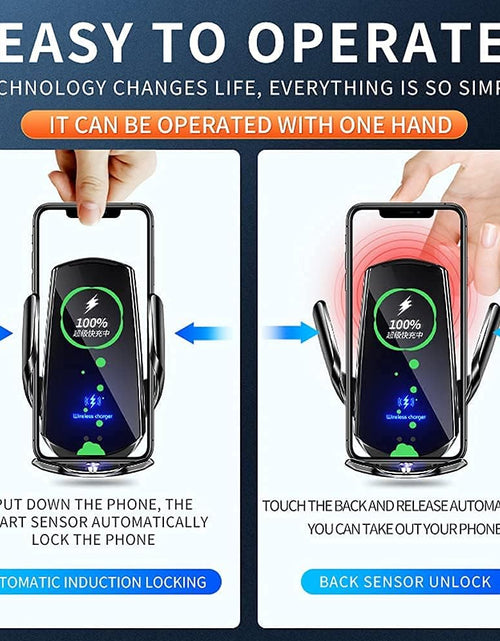 Load image into Gallery viewer, Q3 Smart Sensor Car Phone Wireless Charger 15W Fast Charging Auto
