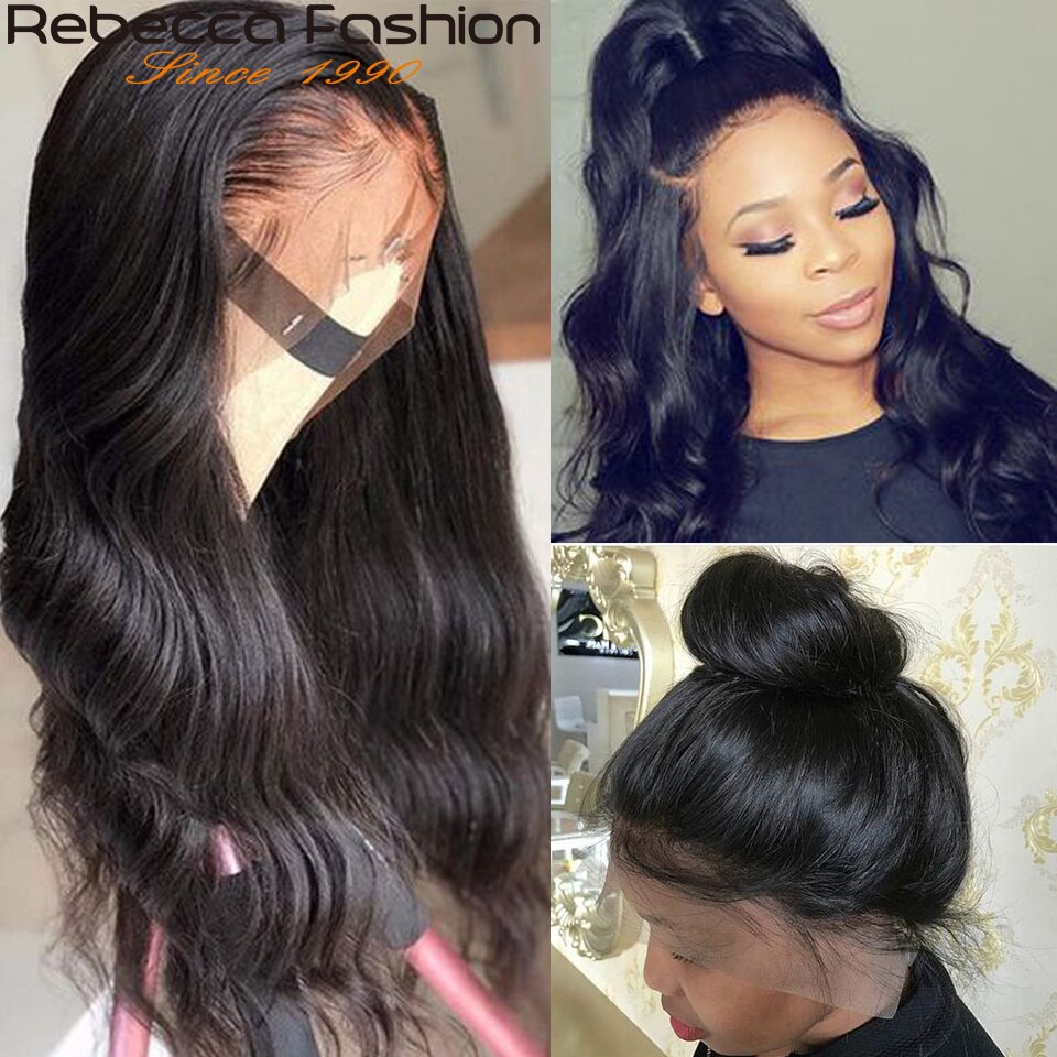 Rebecca 150% 360 Lace Frontal Wig Body Wave Human Hair Wig With Baby