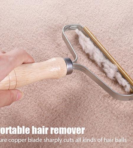 Removedor de pelo de mascotas, raspador Manual portátil, limpiador de